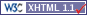 Logo di conformit� W3C XHTML 1.1.